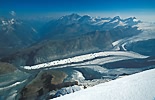 Dom (4545 m), Taschhorn (4491 m), Alphubel (4206 m), Allalinhorn (4027 m), Rimpfischhorn (4199 m)