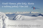 Vesel Vianoce, pln lsky, astia a rodinnej pohody, Vm el Slovensk skialpinistick asocicia