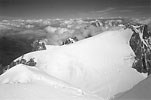 Mt. Blanc du Tacul ze severozpan stny Mt. Maudit