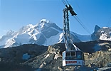 Breithorn (4164 m) a Kl. Matterhorn (3899 m) z Trockener Steg (2939 m)