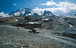 Breithorn (4164 m) a Kl. Matterhorn (3899 m) z Trockener Steg (2939 m)