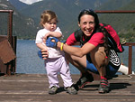 Máša a Klárka na Lago di Ledro