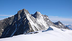 Teaschhorn z vrcholu Alphubel