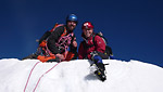 Společně na vrcholu Taschhorn (4 491 m n.m.), čas 8:50