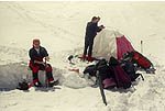 Camp 2750m na ledovci Gr. Gosau Gletscher pod Dachsteinem